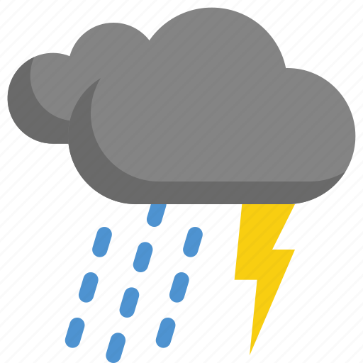 Climate, cloud, forecast, rain, rainy, thunder, weather icon - Download on Iconfinder