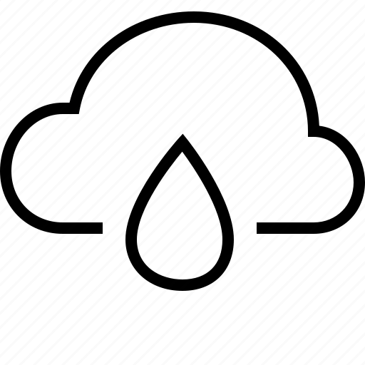 Cloud, drop, weather, cloudy, rain icon - Download on Iconfinder