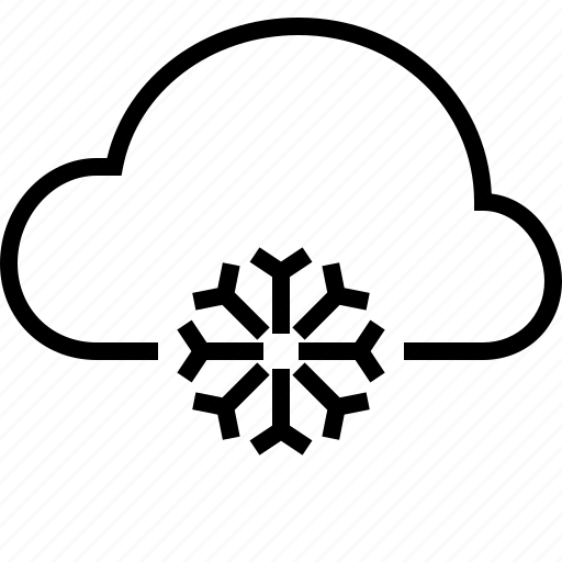 Cloud, snowflake, weather, snow icon - Download on Iconfinder