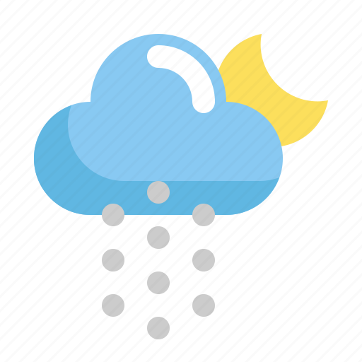 Climate, cloud, forecast, moon, snow, weather icon - Download on Iconfinder