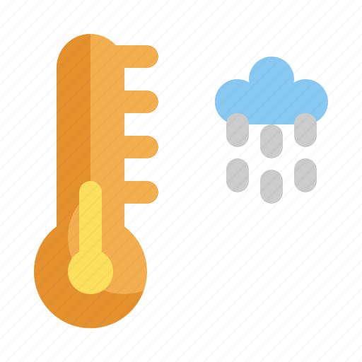 Climate, forecast, rain, rainy, thermometer, weather icon - Download on Iconfinder