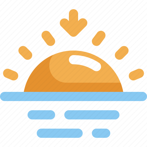 Climate, forecast, set, sun, sunset, weather icon - Download on Iconfinder