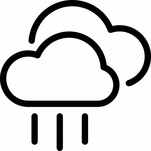 Cloudy, forecast, rain, showers, weather icon - Download on Iconfinder