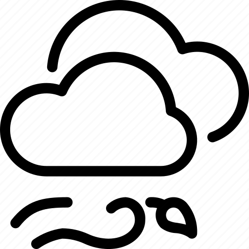 Clouds, cloudy, forecast, weather, wind, windy icon - Download on Iconfinder