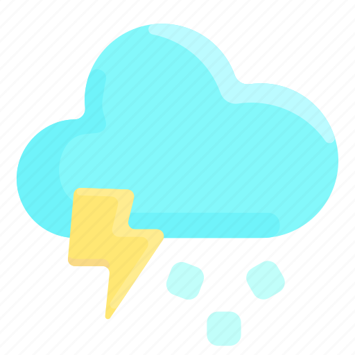 Cloud, hail, ice, storm, thunder icon - Download on Iconfinder