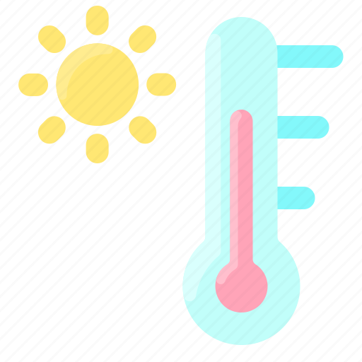 Sun, temperature, thermometer, weather icon - Download on Iconfinder
