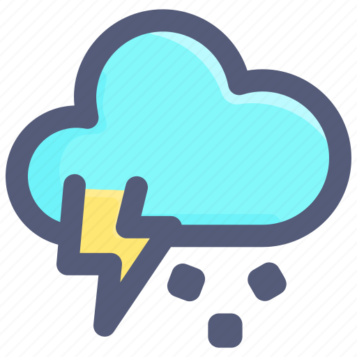 Cloud, hail, ice, storm, thunder icon - Download on Iconfinder