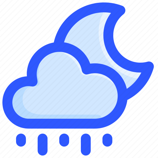 Cloud, forecast, moonrain, night icon - Download on Iconfinder