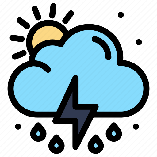 Cloud, rain, sun, weather icon - Download on Iconfinder