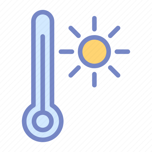 Forecast, high, hot, sun, temperature, thermometer, weather icon - Download on Iconfinder