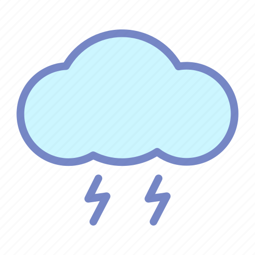 Bolt, cloud, forecast, lightning, thunder, weather icon - Download on Iconfinder