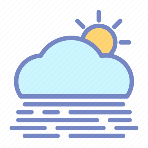 Cloud, fog, forecast, sun, weather icon - Download on Iconfinder