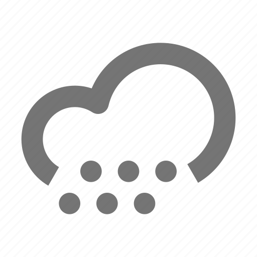 Cloudy, hail, snow, forecast, outdoors, weather icon - Download on Iconfinder