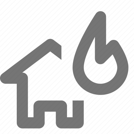 Fire, house, flame, home, disaster, natural, property icon - Download on Iconfinder