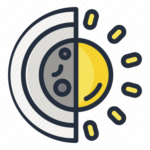 Sun, moon, weather icon - Download on Iconfinder
