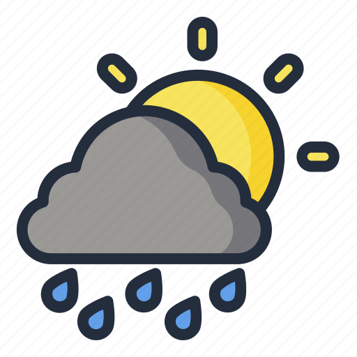 Sunny, rainy, weather icon - Download on Iconfinder