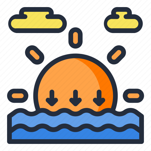 Sunset, weather, sun icon - Download on Iconfinder