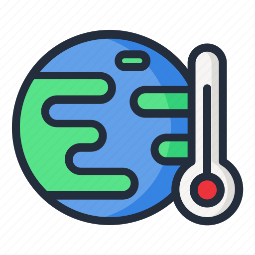 Temperature, thermometer, globe icon - Download on Iconfinder