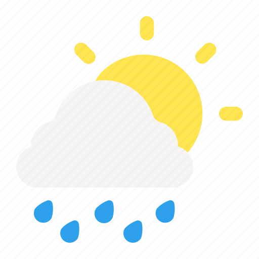 Sunny, rainy, weather icon - Download on Iconfinder