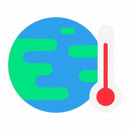 Temperature, thermometer, globe icon - Download on Iconfinder