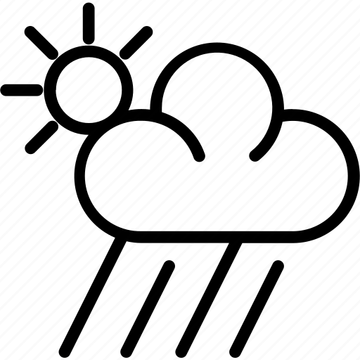 Sun, rain, weather, cloud icon - Download on Iconfinder