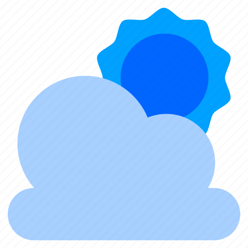 Cloudy, cloud, sun, sunny, weather icon - Download on Iconfinder