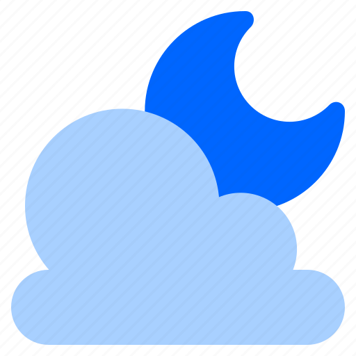 Moonlight, moon, cloud, weather, midnight icon - Download on Iconfinder