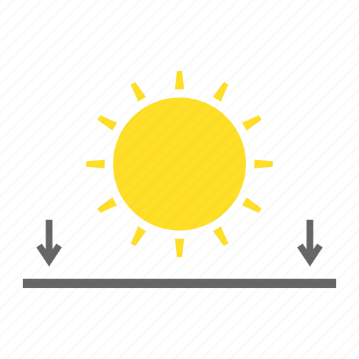 Sunset, sun, weather, forecast, meteorology, weather forecast icon - Download on Iconfinder