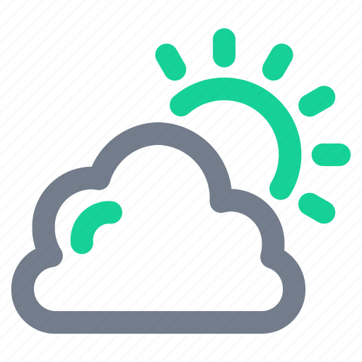 Cloudy, sunny, weather, cloud, sun, day icon - Download on Iconfinder