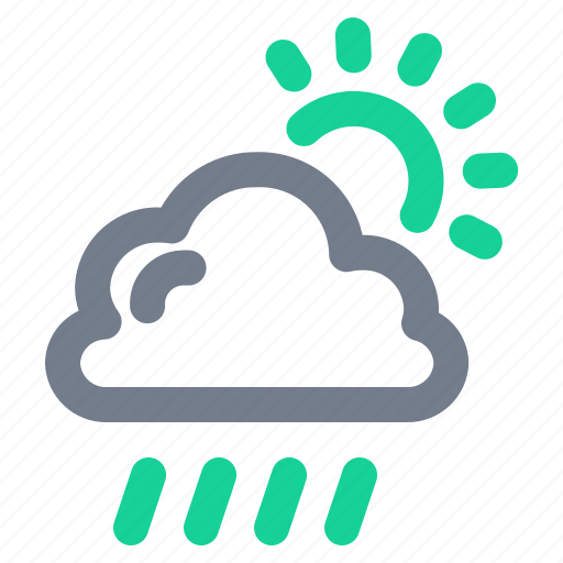 Rain, day, sun, rainy, weather, drop icon - Download on Iconfinder