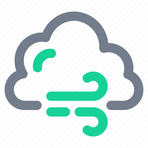 Windy, cloud, weather, nature, wind, cloudy icon - Download on Iconfinder