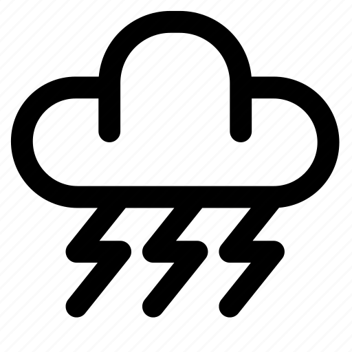 Lightning, thunderstorm, bolt, cloud, storm, flash, thunder icon - Download on Iconfinder