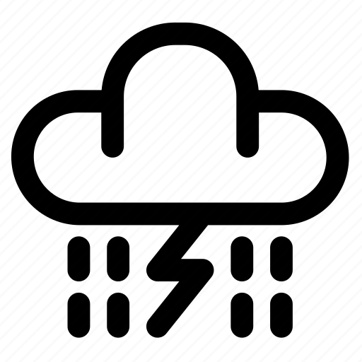 Thunderstorm, rain, cloud, lightning, bolt, storm, thunder icon - Download on Iconfinder