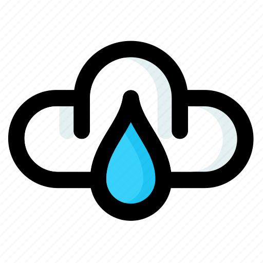 Cloud, weather, clouds, sky, cumulus, rainwater, water droplets icon - Download on Iconfinder