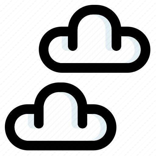 Cloudy, weather, clouds, sky, cumulus, clouded, cloud icon - Download on Iconfinder
