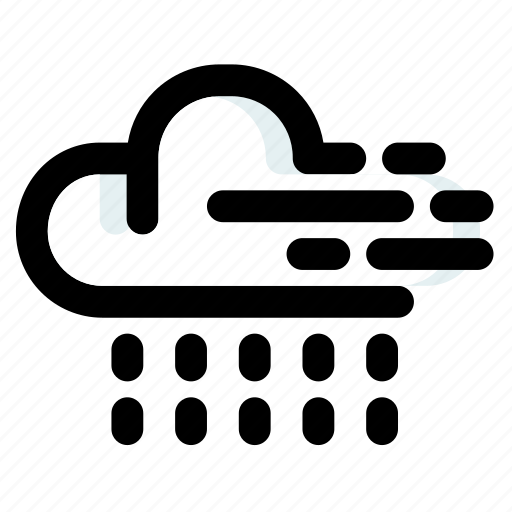 Rainstorm, thunderstorm, rain, cloud, storm, weather, wind icon - Download on Iconfinder
