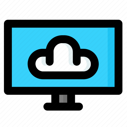 Weather, forecast, app, computer, monitor, clouds, climate icon - Download on Iconfinder