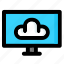 weather, forecast, app, computer, monitor, clouds, climate 