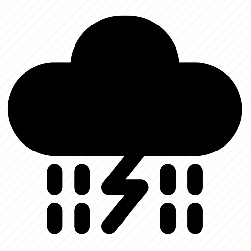 Thunderstorm, rain, water, cloud, lightning, bolt, storm icon - Download on Iconfinder