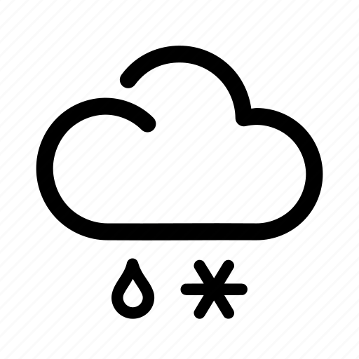 Cloud, snow, rain, weather icon - Download on Iconfinder
