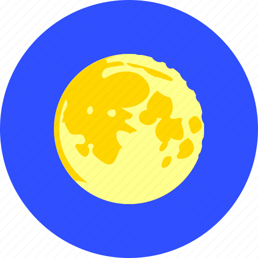 Moon, clear sky, forecast, full moon, night, weather icon - Download on Iconfinder