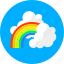 rainbow, clouds, cloudy, forecast, rain, summer, weather 