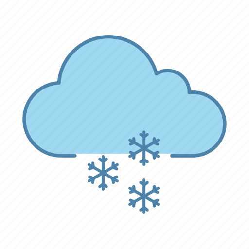 Cloud, snow, snowfall, snowflake, snowy, weather, winter icon - Download on Iconfinder