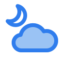 cloud, crescent, half, moon, night, sleep, weather
