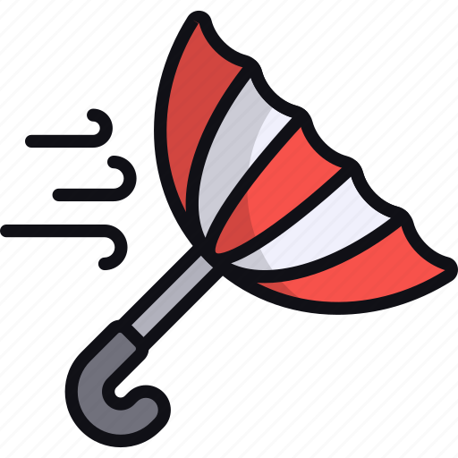 Umbrella, wind, blown, weather, windy icon - Download on Iconfinder