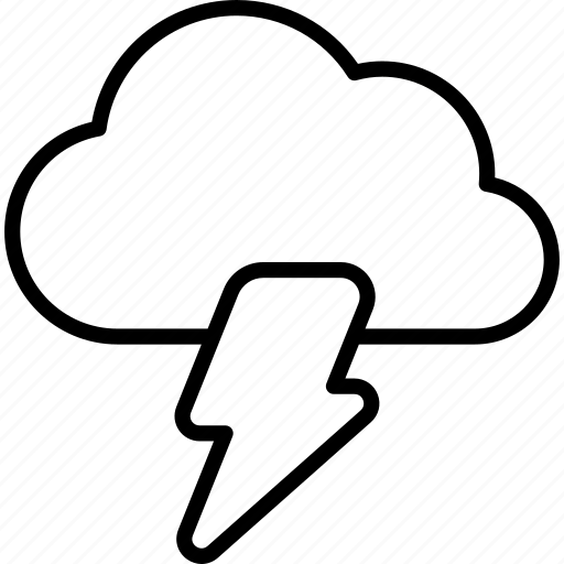 Thunder, lightning, weather, forecast, cloud icon - Download on Iconfinder