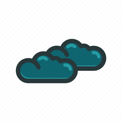 Climate, clouds, dark, double, weather icon - Download on Iconfinder