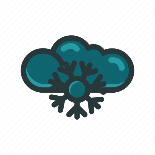 Climate, cloud, dark, snowflake, weather icon - Download on Iconfinder