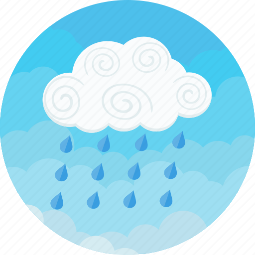 Raining, clouds, cloudy, forecast, rain, sky, weather icon - Download on Iconfinder