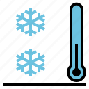 chilling, cool, cooling, frosty, snow, snowflake, thermometer 